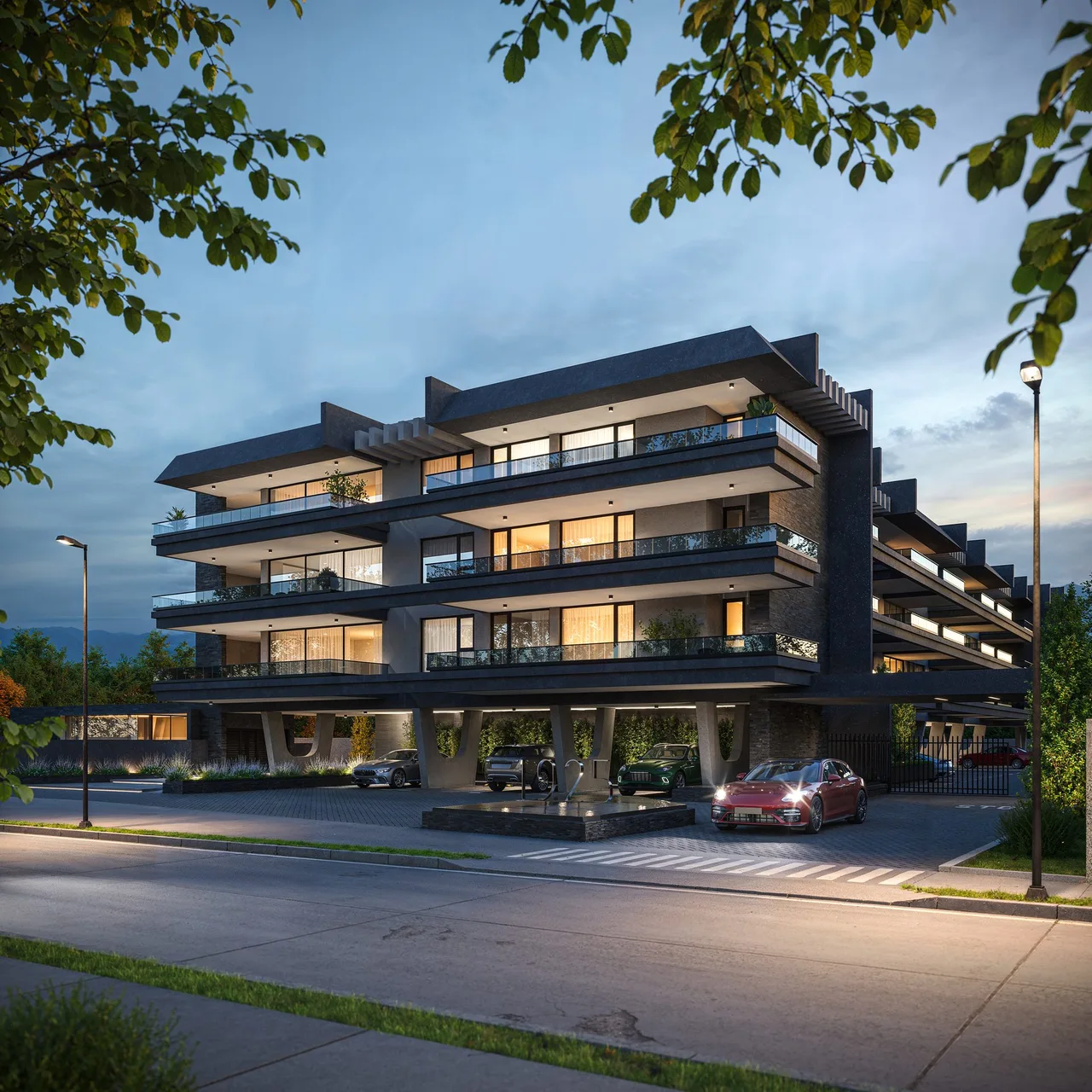 Render arquitectónico del proyecto Quitrahue